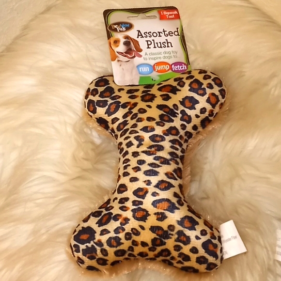 Leopard Plush Set of Dog π Toys - Picture 6 of 7